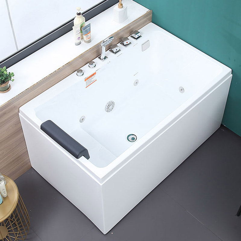 Bathroom Soaking Bath Tub Seat Included Back to Wall Bathtub