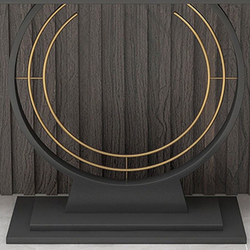 11" Wide Stone Contemporary Console Table Rectangle Console Sofa Table