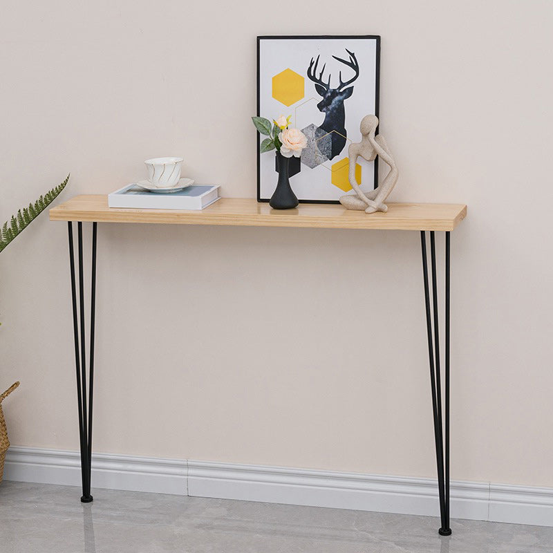 31.5 Inch Height Console Table Solid Wood Contemporary Console