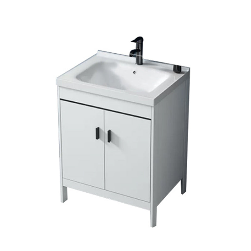 Modern Sink Vanity Wood with Mirror Faucet and Standalone Cabinet Sink Floor Cabinet