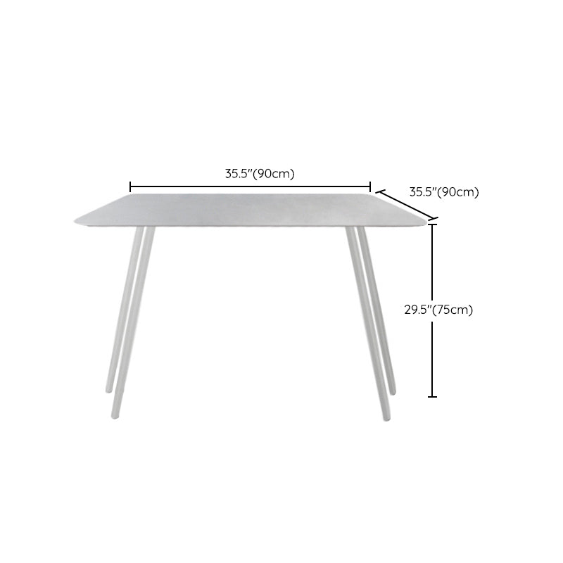 Modern Sintered Stone Top Dining Table Set 1/7/9 Pieces Dining Table Set for Outdoor