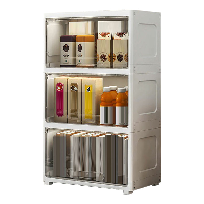 5-Door Storage Cabinet Contemporary Plastic Wardrobe Armoire