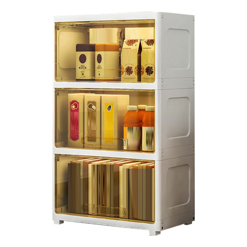 5-Door Storage Cabinet Contemporary Plastic Wardrobe Armoire