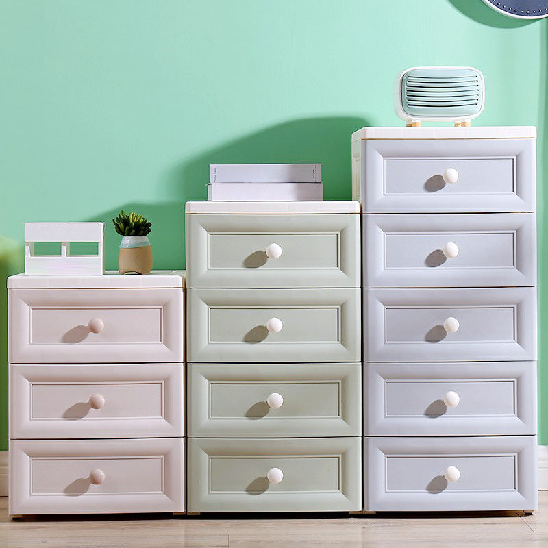 Plastic Wardrobe Armoire with Legs Modern Storage Cabinet with Drawer