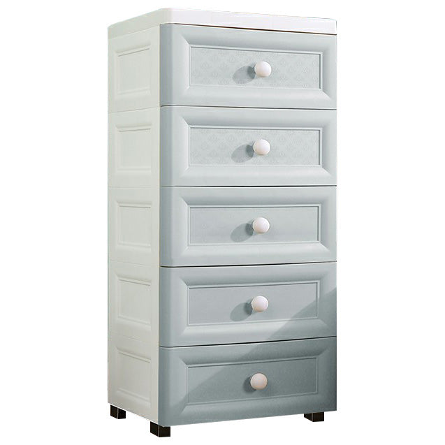 Plastic Wardrobe Armoire with Legs Modern Storage Cabinet with Drawer
