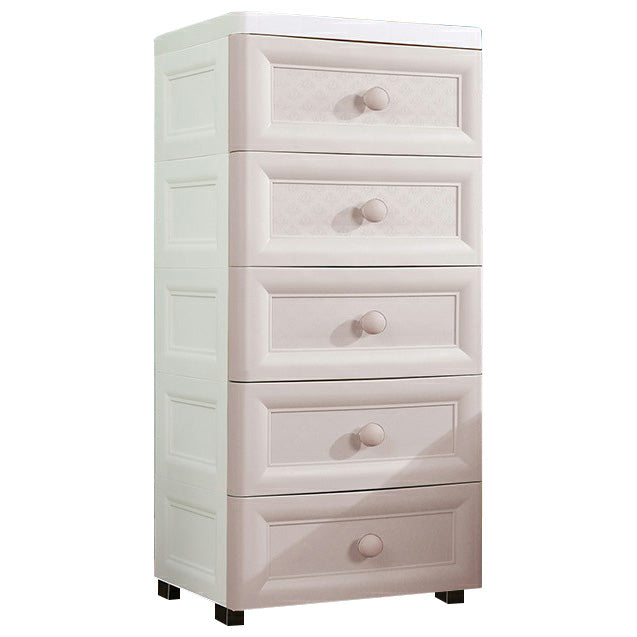 Plastic Wardrobe Armoire with Legs Modern Storage Cabinet with Drawer