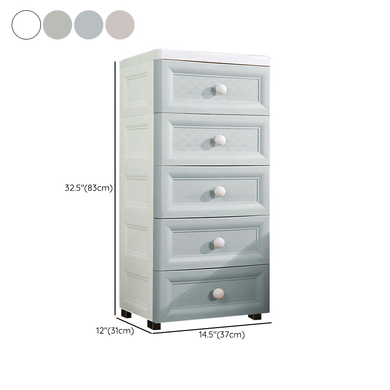 Plastic Wardrobe Armoire with Legs Modern Storage Cabinet with Drawer