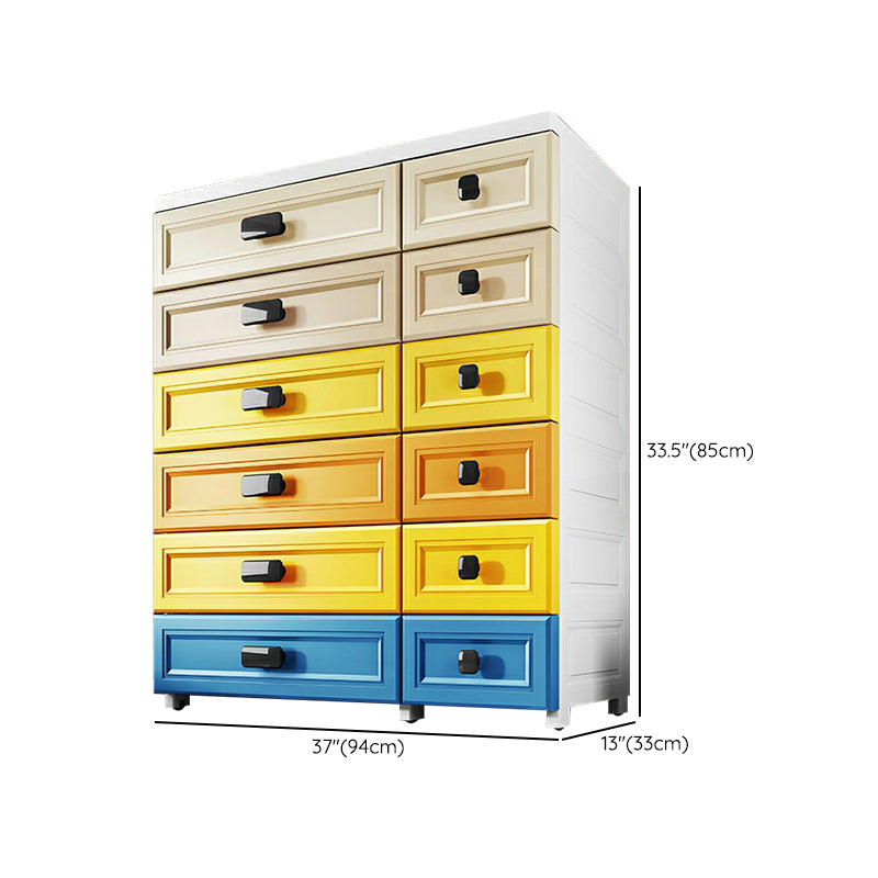 Modern Non-Hanging Armoire with Legs Plastic Storage Cabinet