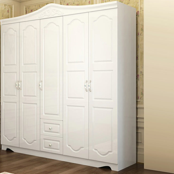 French Country Wardrobe Armoire Engineered Wood Wardrobe Closet