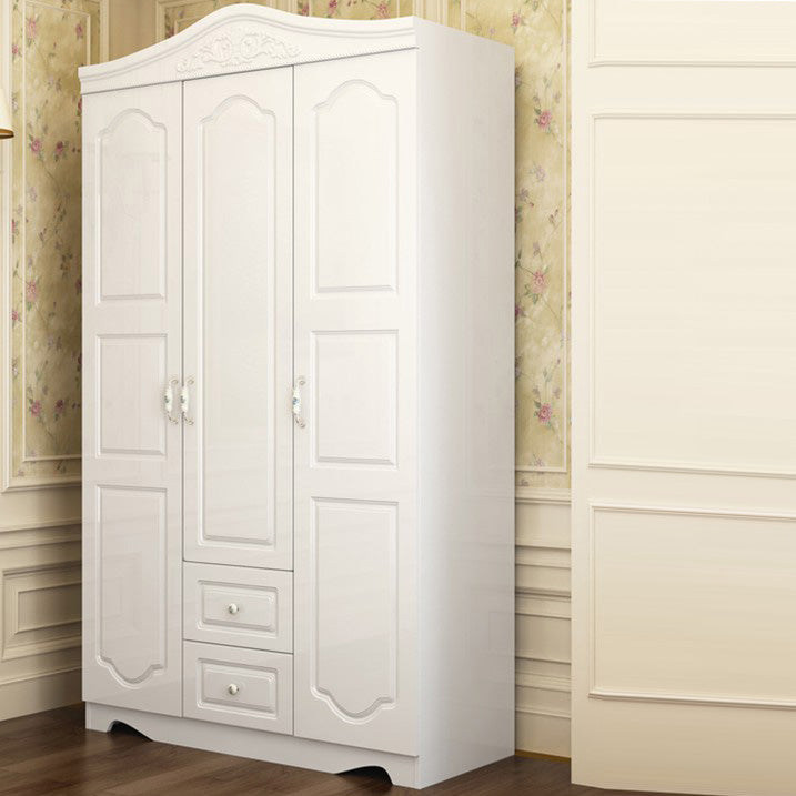 French Country Wardrobe Armoire Engineered Wood Wardrobe Closet