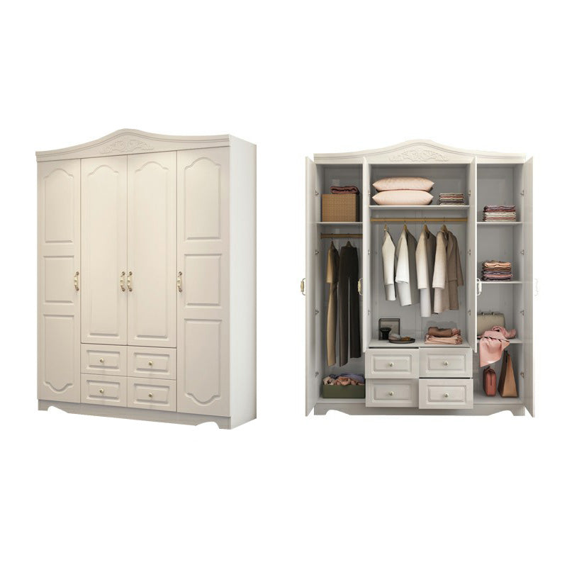 French Country Wardrobe Armoire Engineered Wood Wardrobe Closet