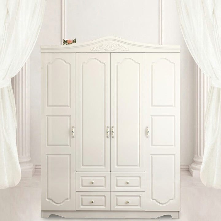 French Country Wardrobe Armoire Engineered Wood Wardrobe Closet