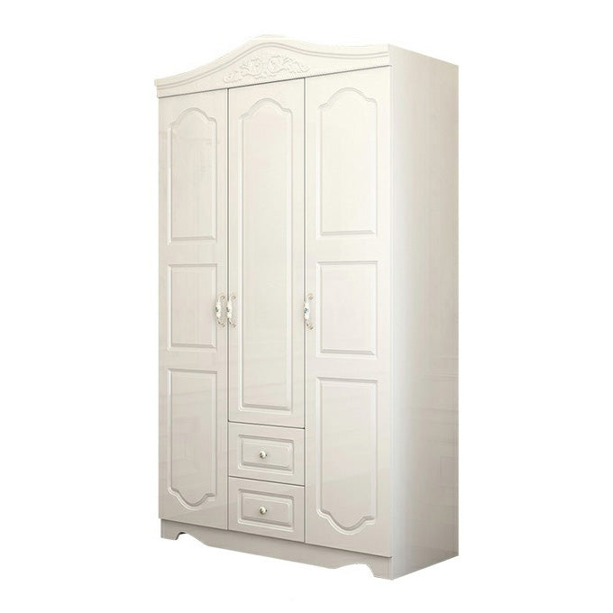 French Country Wardrobe Armoire Engineered Wood Wardrobe Closet
