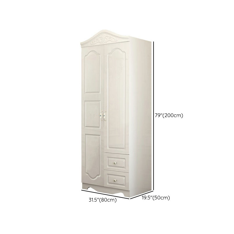 French Country Wardrobe Armoire Engineered Wood Wardrobe Closet