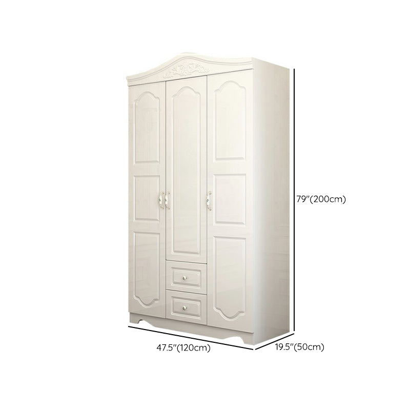 French Country Wardrobe Armoire Engineered Wood Wardrobe Closet