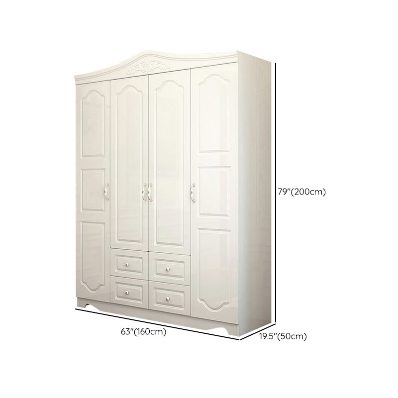 French Country Wardrobe Armoire Engineered Wood Wardrobe Closet