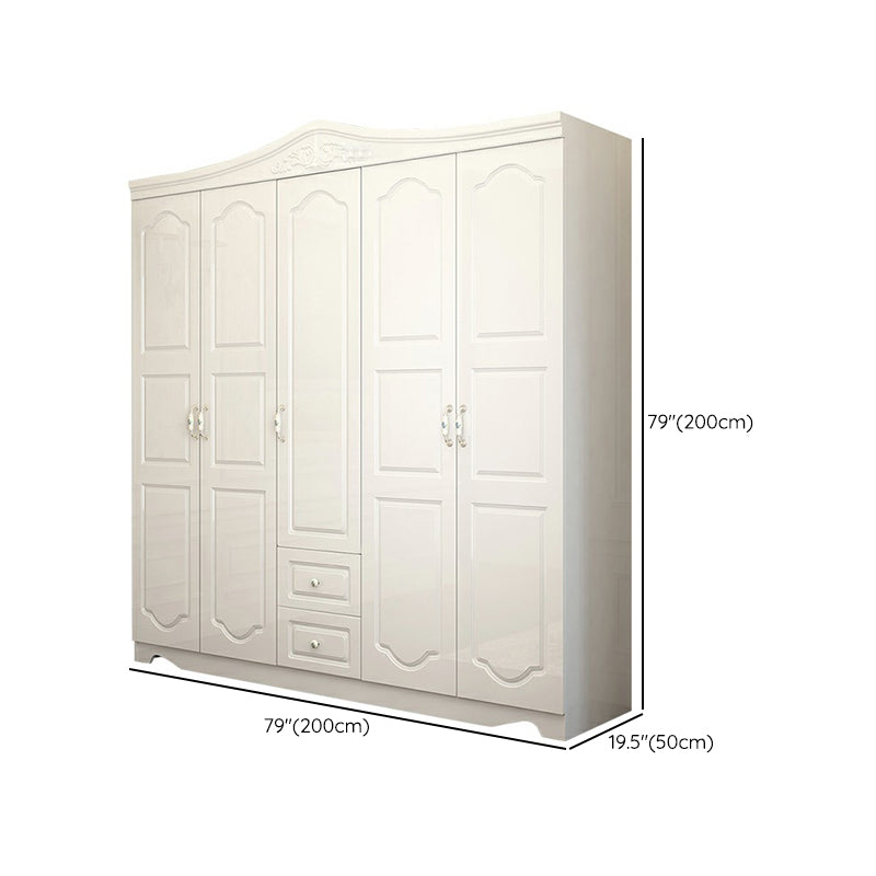 French Country Wardrobe Armoire Engineered Wood Wardrobe Closet