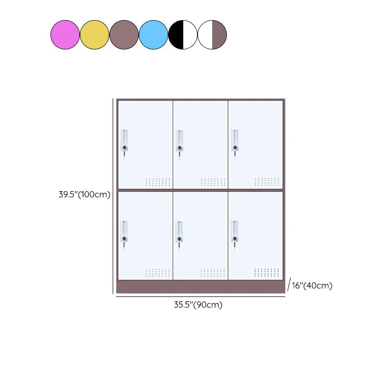 Modern Non-Hanging Armoire with Hinged Doors Matte Finish Storage Cabinet