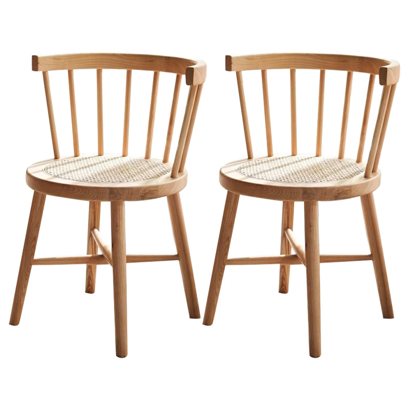 Modern Dining Set 1/2/4 Pcs Natural Solid Wood Dining Table and Chairs