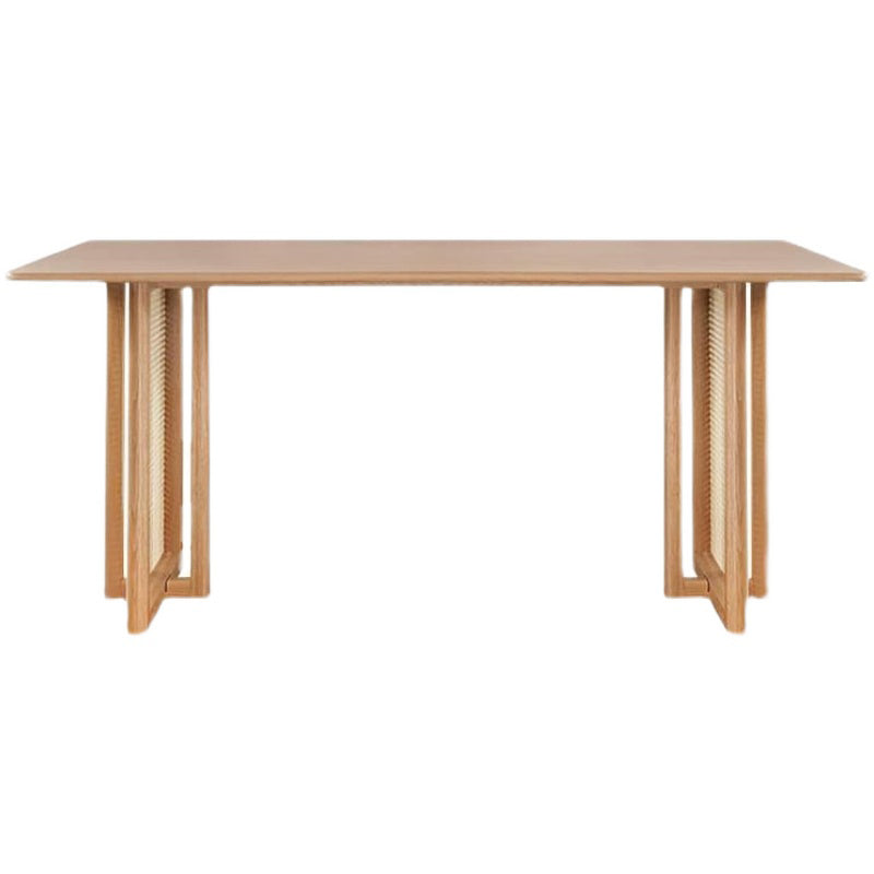 Modern Dining Set 1/2/4 Pcs Natural Solid Wood Dining Table and Chairs