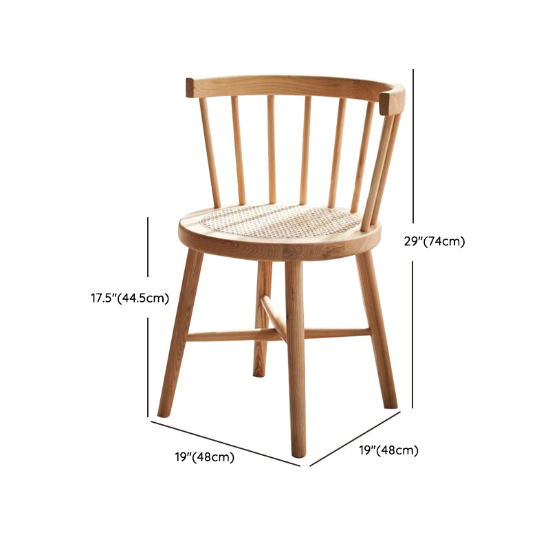 Modern Dining Set 1/2/4 Pcs Natural Solid Wood Dining Table and Chairs