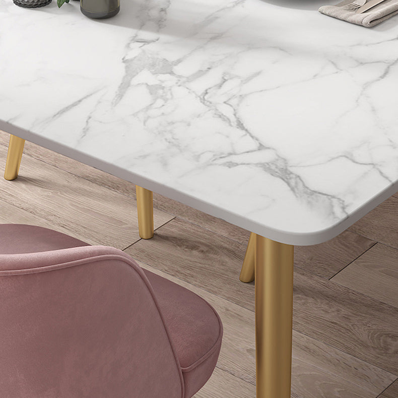 Glam Dining Room Set 1/4/5/7 Pcs Rectangle Dining Table with Upholstered Chairs