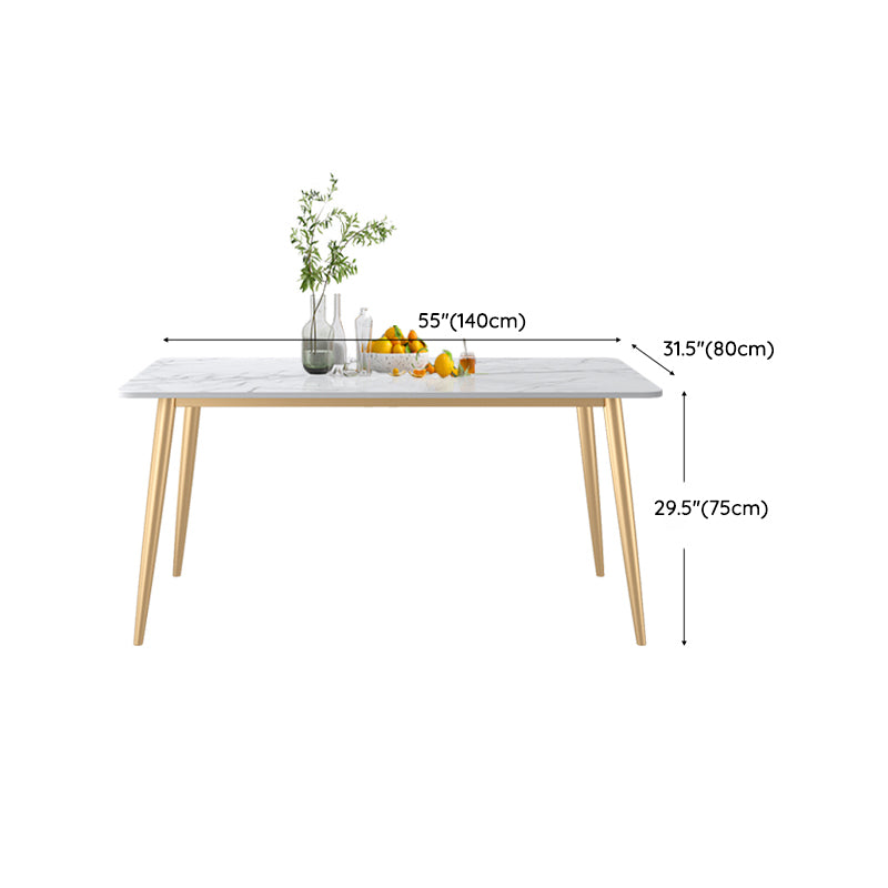 Glam Dining Room Set 1/4/5/7 Pcs Rectangle Dining Table with Upholstered Chairs