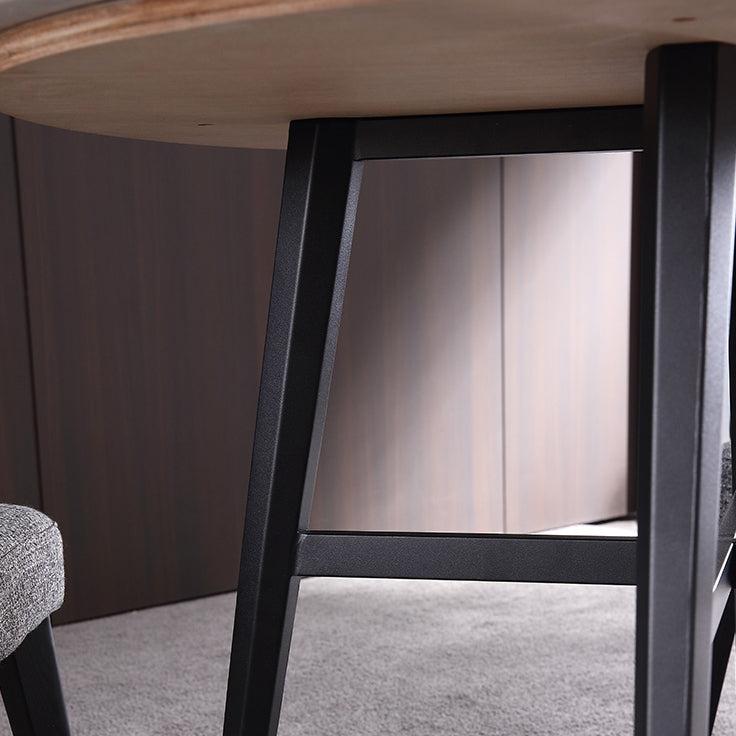 Modern Round Stone Dining Set 1/2/3/4 Pieces Dining Table Set with Padded Chairs