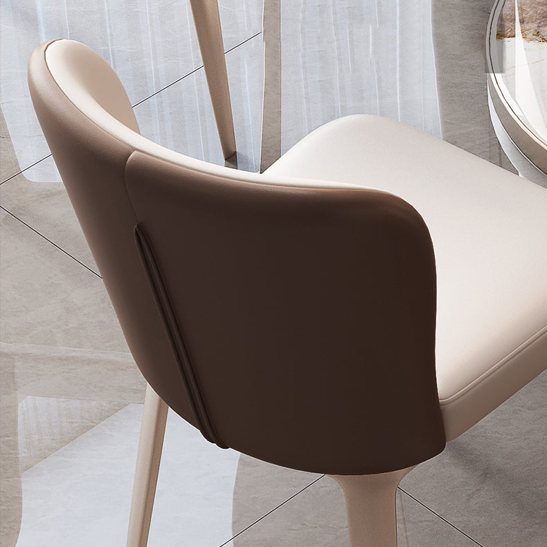 Sintered Stone Dining Table Set 1/4/5/7 Pcs Round Dining Table and Upholstered Chairs