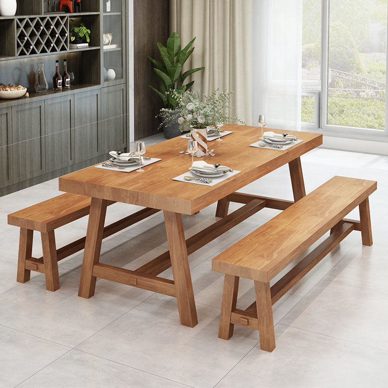 Modern 1/3/5/7 Pieces Dining Set Rectangle Wood Dining Table for Dining Room
