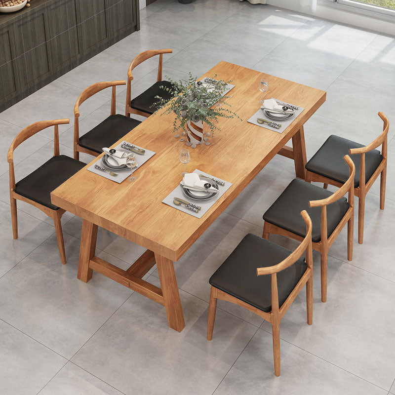 Modern 1/3/5/7 Pieces Dining Set Rectangle Wood Dining Table for Dining Room