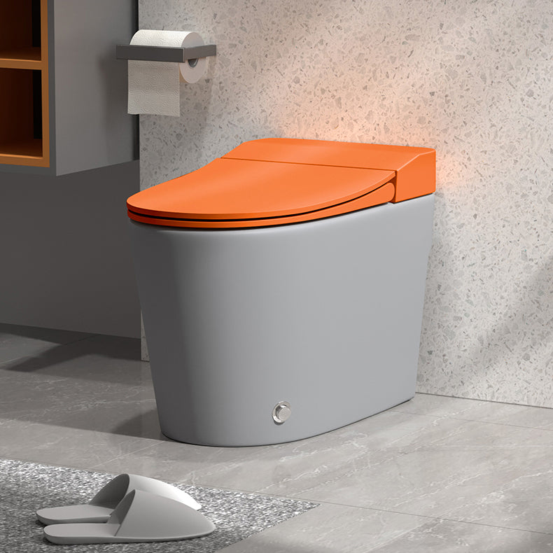 Modern Floor Mount Toilet Bowl Siphon Jet Skirted Toilet with Seat for Bathroom
