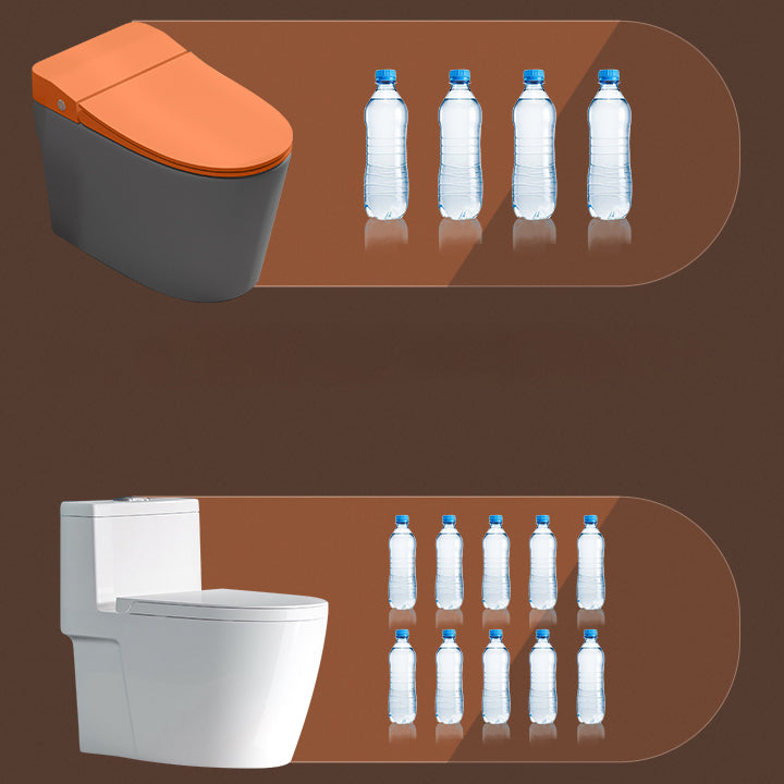 Modern Floor Mount Toilet Bowl Siphon Jet Skirted Toilet with Seat for Bathroom