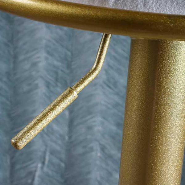 Glam Style Armless Counter Stool Upholstered Adjustable Height Bar Stool