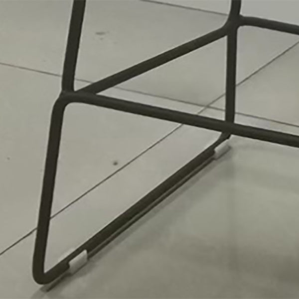 Nordic Armless Counter Stool with 4 Legs Metal Bar Stool for Indoor