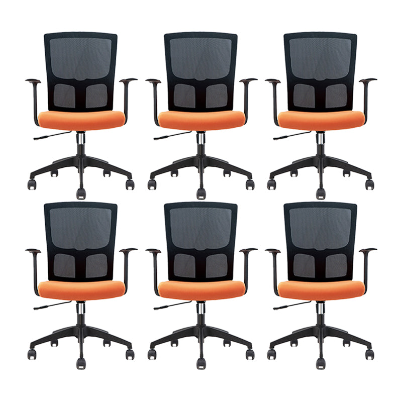 23" Wide Modern Desk Chair Black Breathable AirGrid Office Chair