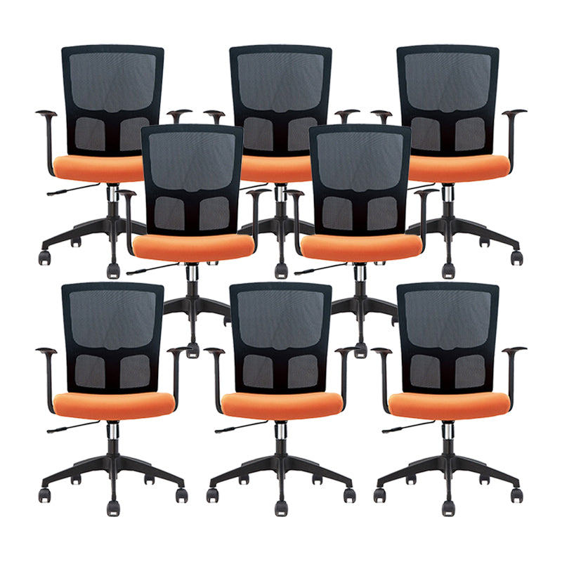 23" Wide Modern Desk Chair Black Breathable AirGrid Office Chair