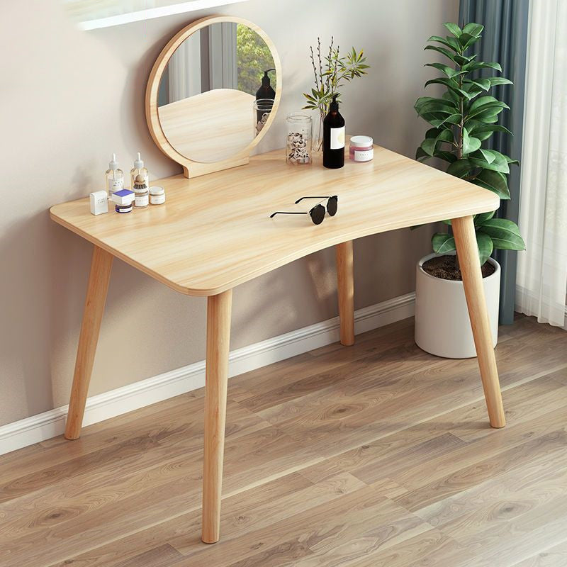 Scandinavian 15.74" Wide Wooden Dressing Table Mirror Make-up Vanity