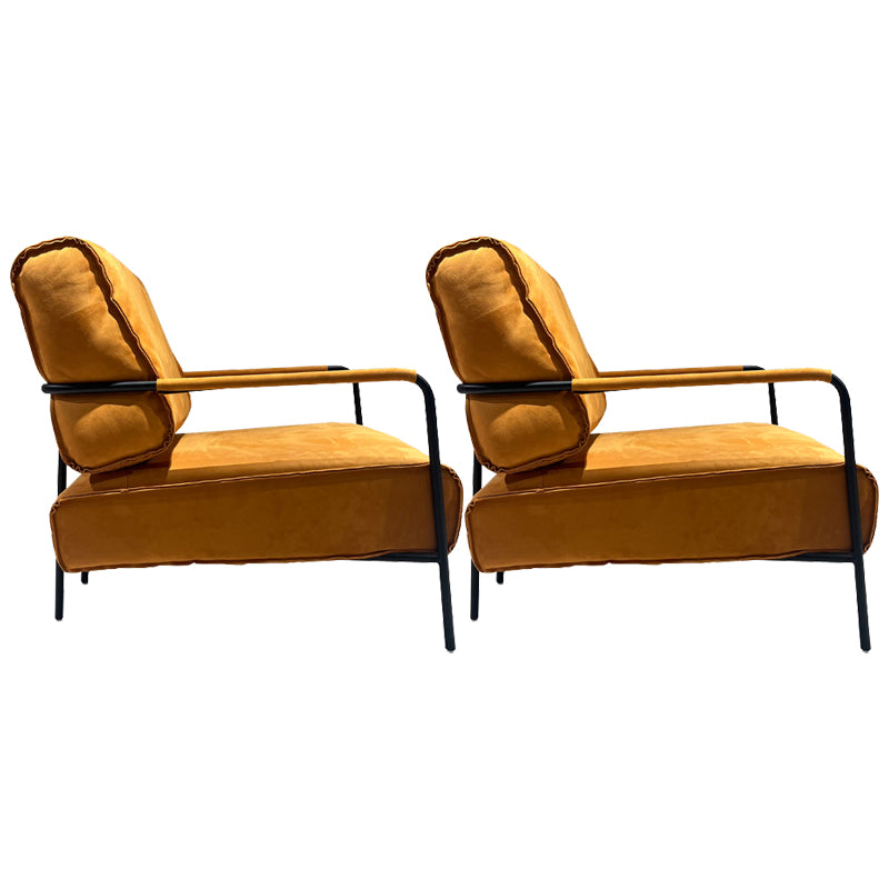 Upholstered Lounge Chair Arms Include Solid Color Chair with Cushion