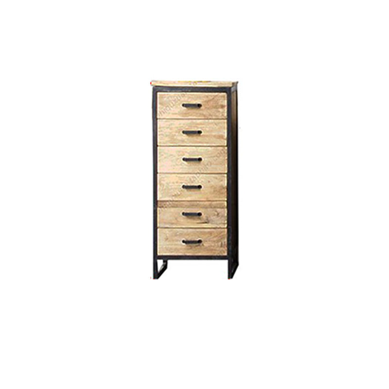 Distressed Wood 15.7" D Accent Cabinet Industrial Iron 2 - Door Chest with 2 Drawers