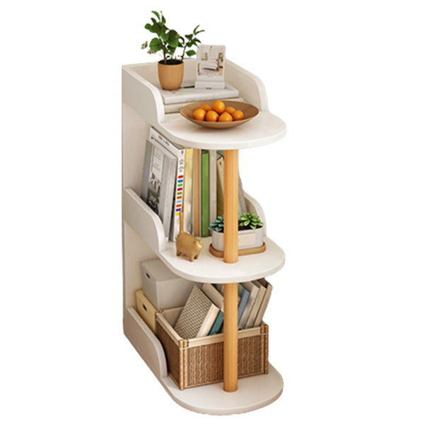 Modern Closed Back Book Shelf Wooden Bookcase for Living Room