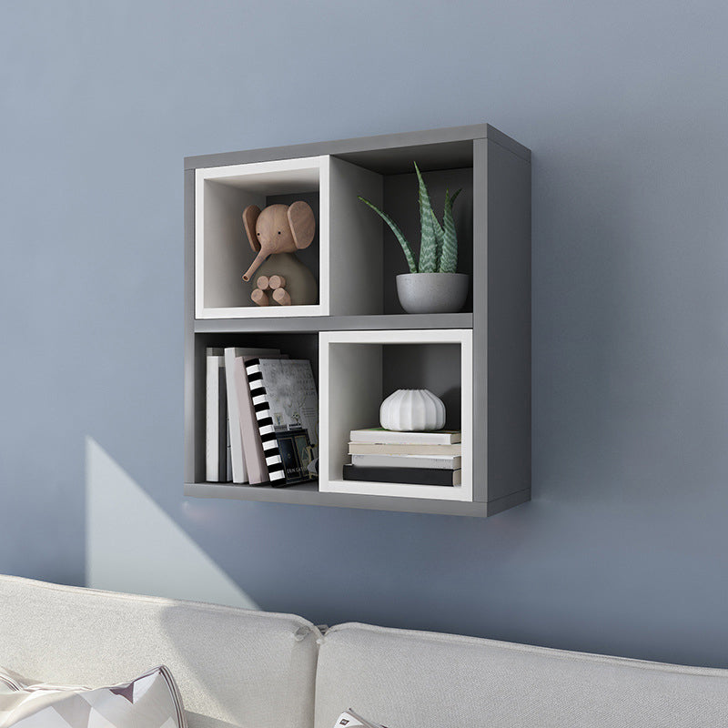 Modern Floating Bookshelf Wooden Wall Mounted Bookcase Shelves Included for Home