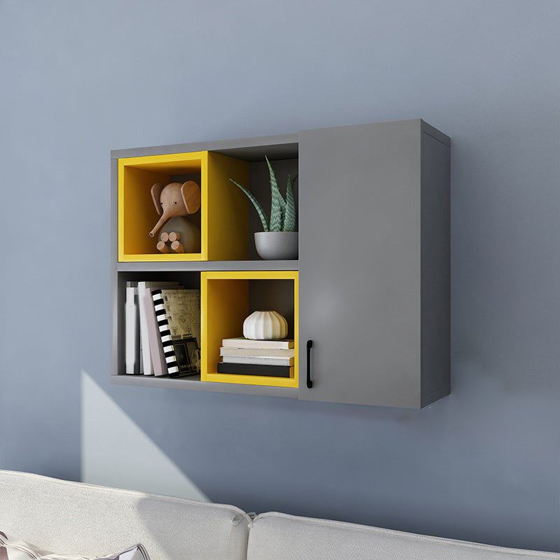 Modern Floating Bookshelf Wooden Wall Mounted Bookcase Shelves Included for Home