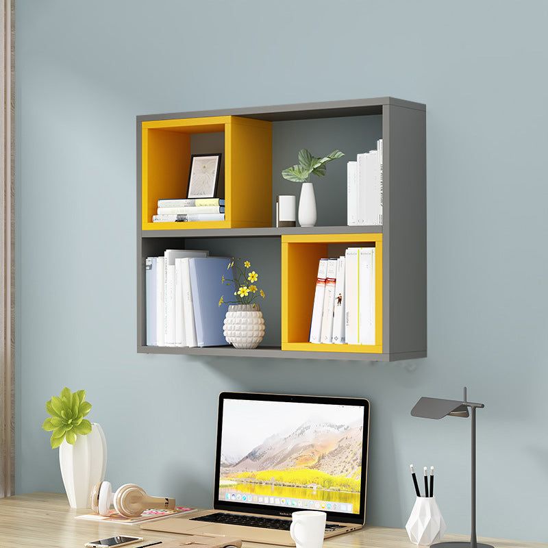 Modern Wall Mounted Wooden Bookshelf Floating Open Shelves Included Book Shelf for Home