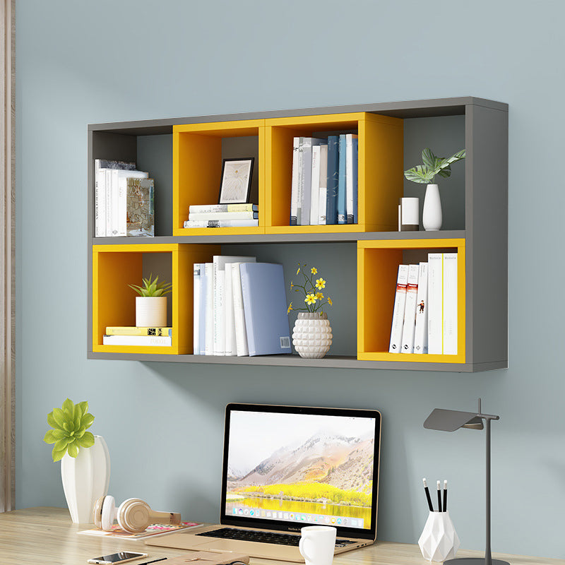 Modern Wall Mounted Wooden Bookshelf Floating Open Shelves Included Book Shelf for Home