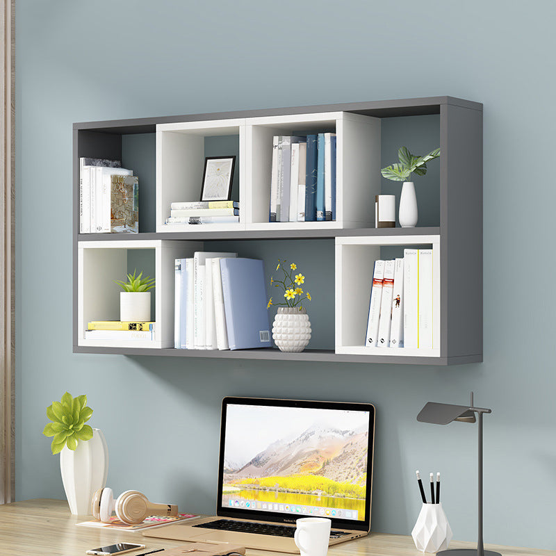 Modern Wall Mounted Wooden Bookshelf Floating Open Shelves Included Book Shelf for Home