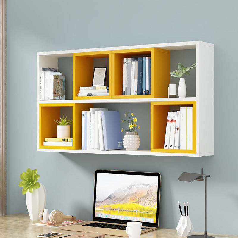 Modern Wall Mounted Wooden Bookshelf Floating Open Shelves Included Book Shelf for Home