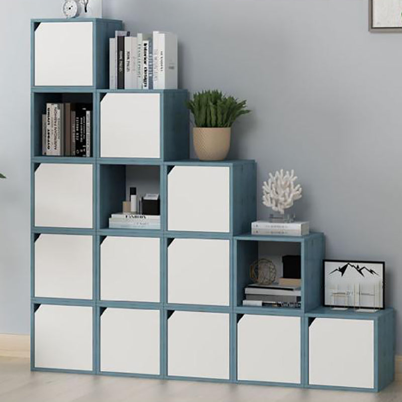 Closed Back Contemporary Bookshelf Engineered Wood Shelf Bookcase for Home