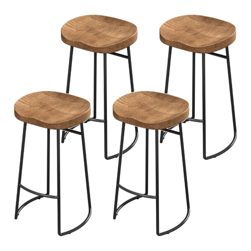 Rectangular Pub Dining Set 1/3/4 Pieces Solid Wood Bar Stool and Table Set