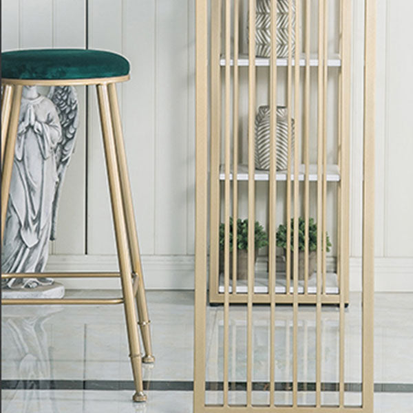 Glam Style Bar Table Set 1/3 Pieces Rectangle Bar Table with Upholstered Stools